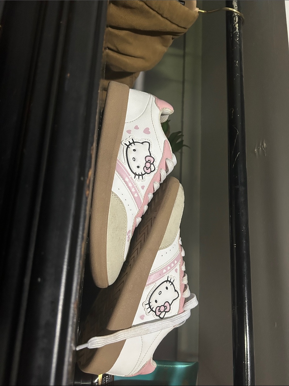 Hello Kitty White and Pink Retro Skate Sneakers